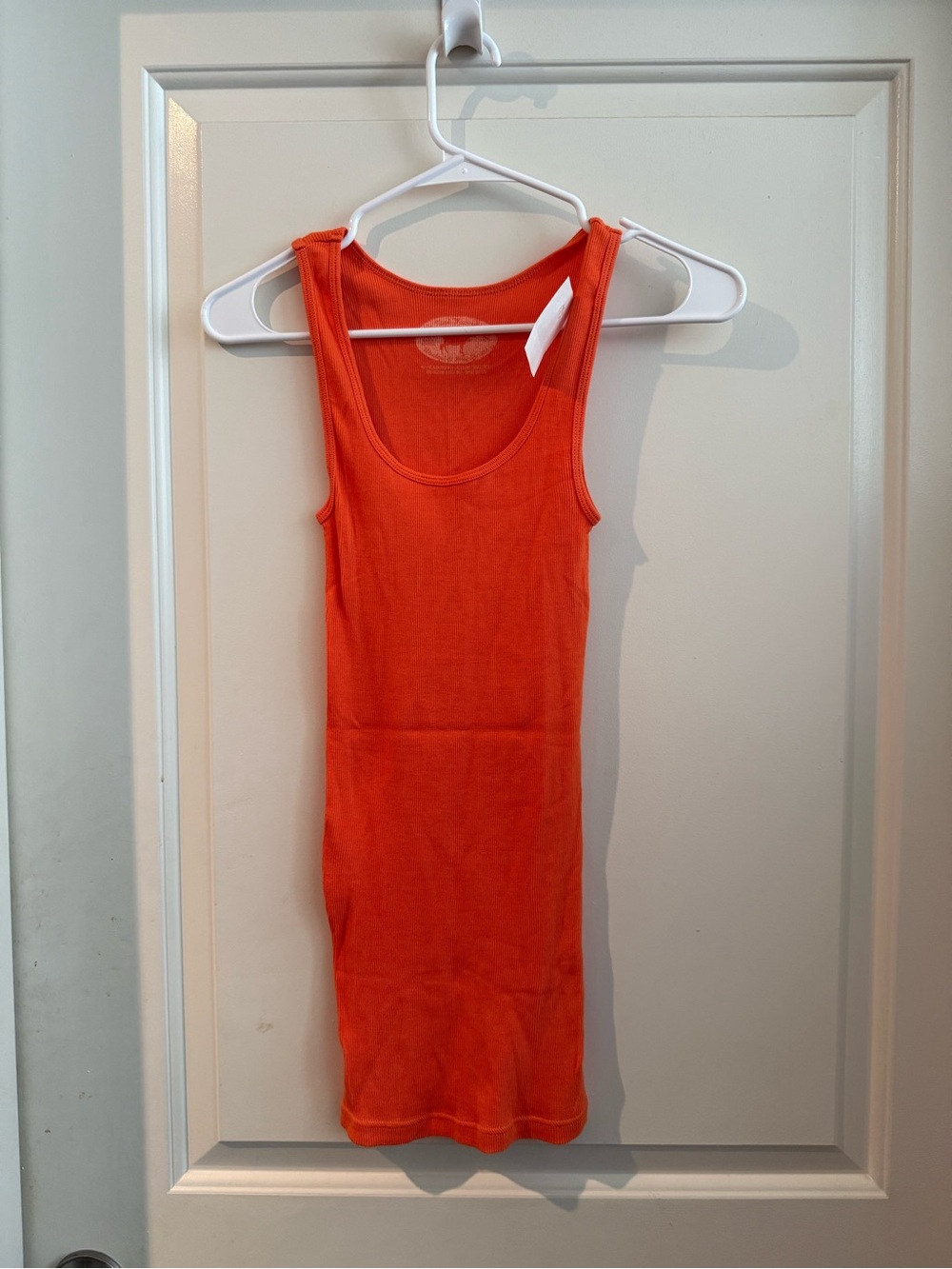 J. Crew Orange Long Ribbed Tank